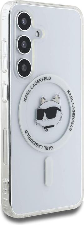 Image du produit Karl Lagerfeld HC Magnetic IML Metal Choupette Head case for Samsung Galaxy S25 Plus white (Samsung Galaxy S25+)