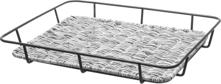 Produktbild Hendi Brotkorb mit Edelstahlrand,, Hellgrau, 400x300x(H)50mm