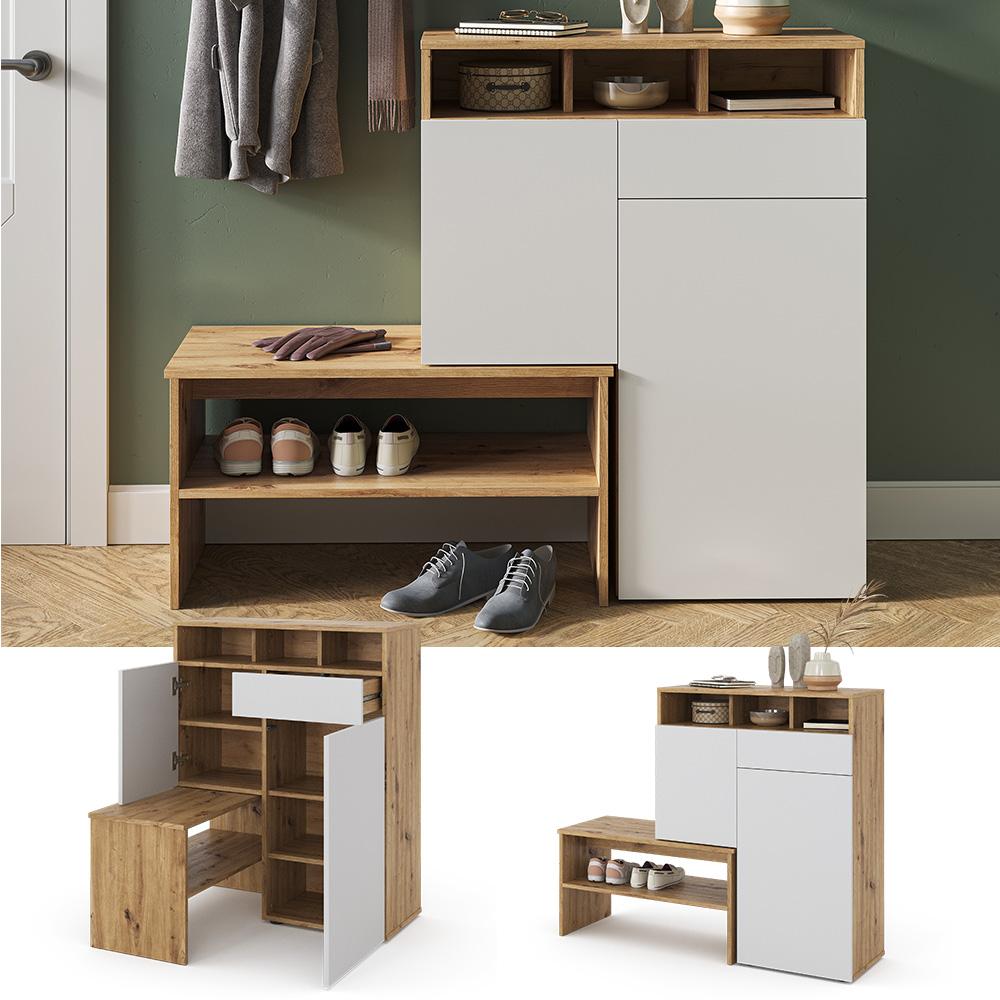 Thumbnail - Vicco, Schuhschrank, Selena (125 x 35 x 102 cm)