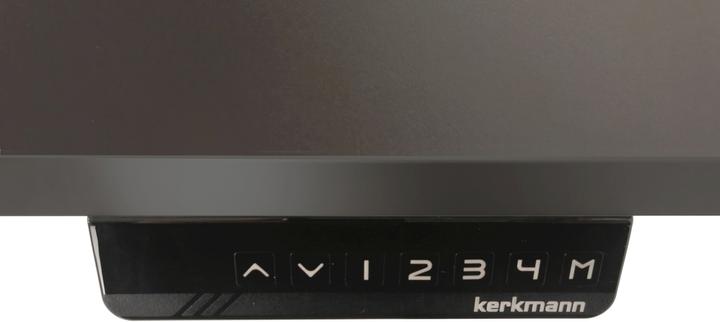 Produktbild Kerkmann Move 4 elektrisch höhenverstellbarer Schreibtisch eiche rechteckig, T-Fuss-Gestell silber 18