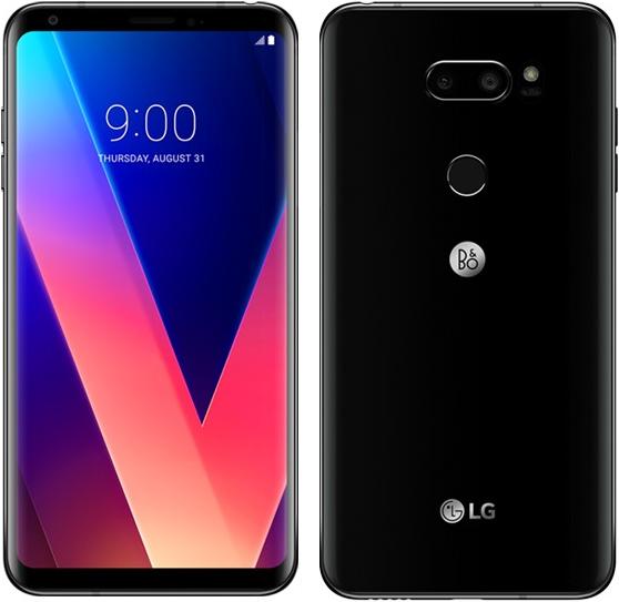 LG V30+ (128 GB, Aurora Black, 6", Hybrid Dual SIM, 4G)