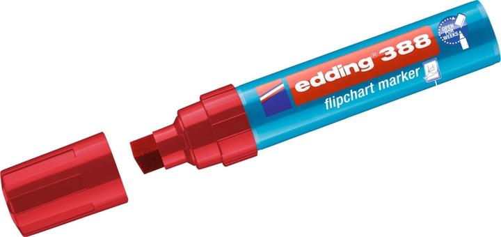Produktbild Edding Flipchartmarker 388, Einw., Ksp., 4-12mm, Schreibf.: ro 1 Stück (Rot, 12 mm, 1 x)
