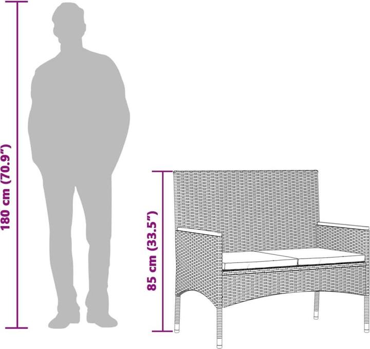 Actual product image vidaXL Gartenbank