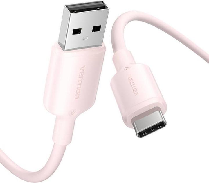 Actual product image Vention USB 2.0 A to USB-C 3A cable CTQPF 1M (pink) (1 m, USB 2.0, 60 W)