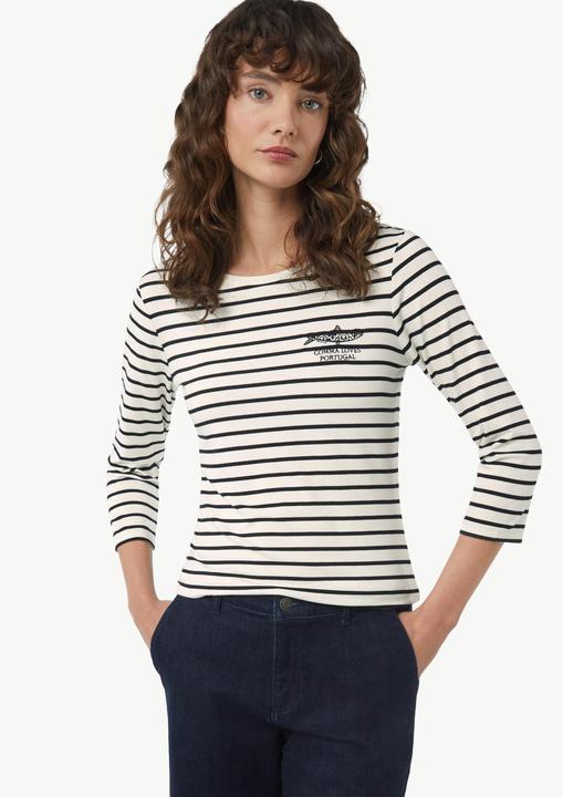 Produktbild Comma T-Shirt Streifenshirt mit Stickerei (34)