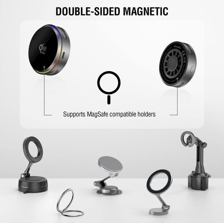 Produktbild 4smarts Qi2 25W / MagSafe Ladegerät-Set mit Kühlung RGB (25 W)