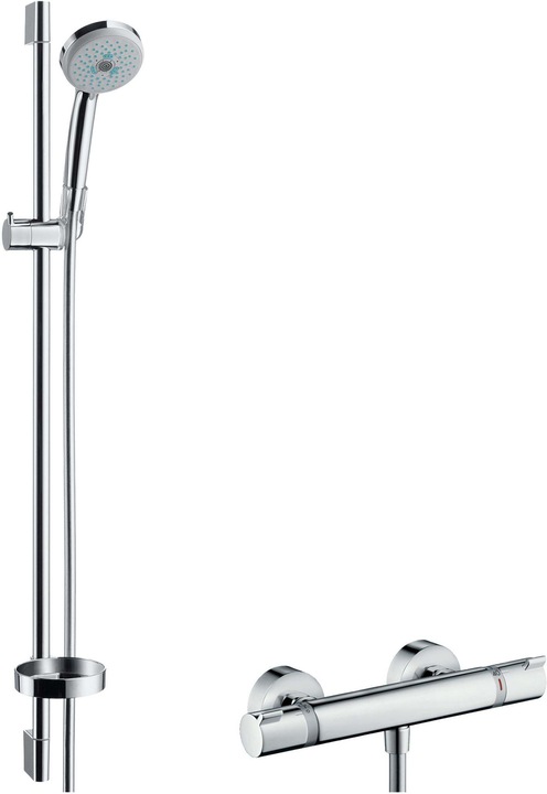 Image du produit hansgrohe Brausenkombi Croma 100 Ecostat 1001 SL u. Brausestange Unica 27085000