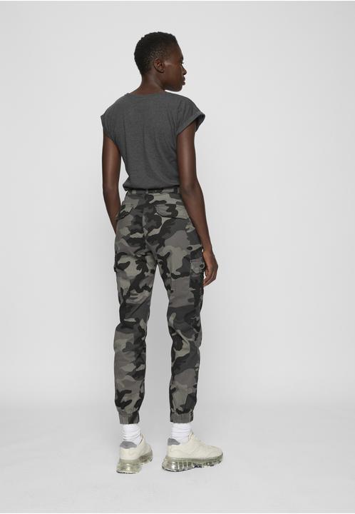 Actual product image Urban Classics Ladies High Waist Camo Cargo Pants (31)