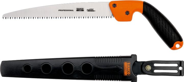Actual product image Bahco Branch saw with 2-component handle and holster for cutting fresh wood, 5 tpi, 9 1/2"