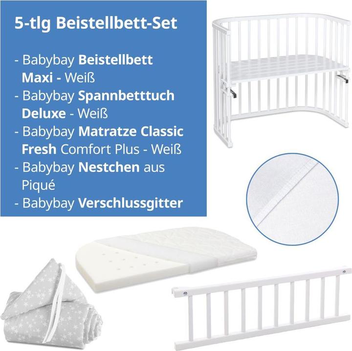 Immagine prodotto Babybay Set di 5 pezzi per la nanna Maxi (89 x 51 cm)