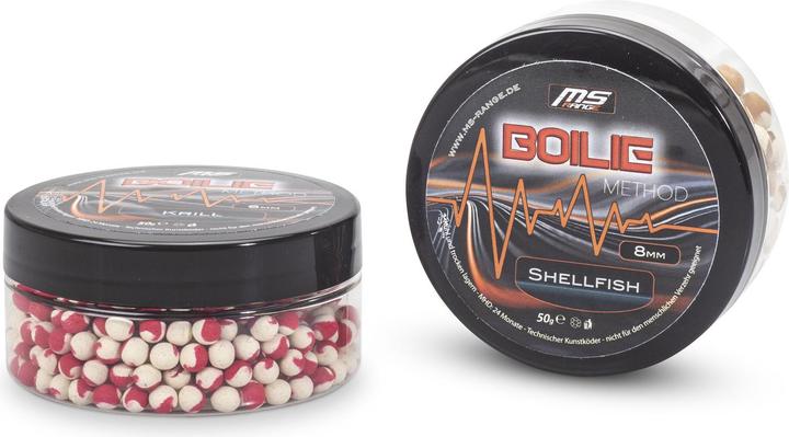 Produktbild MS Range Method Boilies Shellfish 8mm 6 Stk.