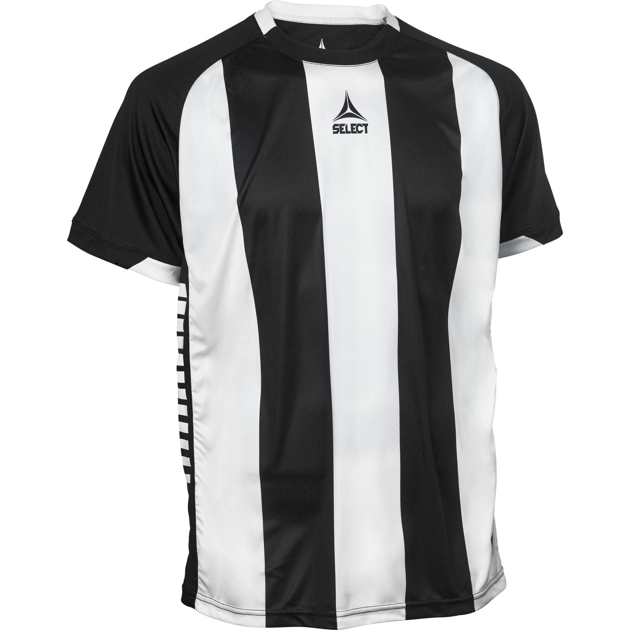 Select, Herren, Sportshirt, trikot s/s striped (XL), Schwarz, XL