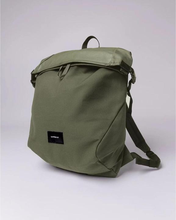 Actual product image Sandqvist Laptop Rugzak / Rugtas / Laptoptas / Werktas - Alfred - Groen - 13 inch (22 l)