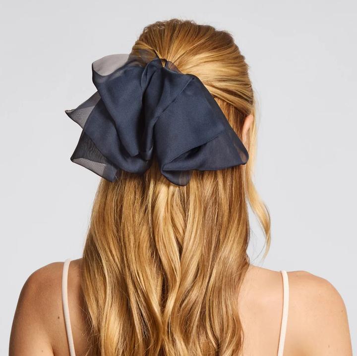 Produktbild Kitsch Haarspange Chiffonschleife Blaue Orchidee (1 Stk.)