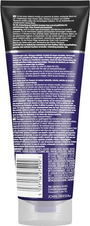 Actual product image John Frieda Violet Crush Silver Shampoo (250 ml, Liquid shampoo)