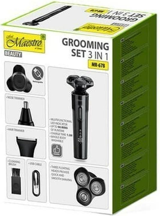 Immagine prodotto Maestro Zestaw do golenia 3w1 USB MR-678