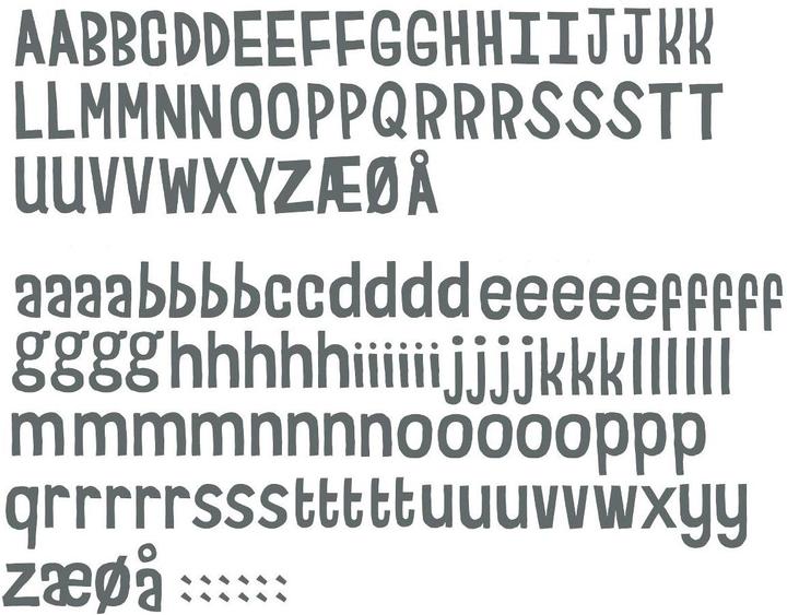 Produktbild Sebra Buchstaben (60 x 90 cm)