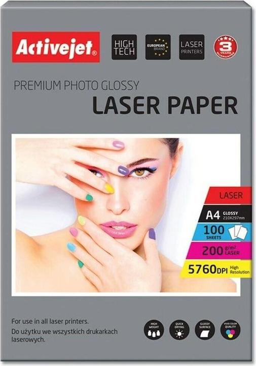 Actual product image Activejet AP4-200G100L Glossy Photo Paper (200 g/m², A4, 100 pcs.)