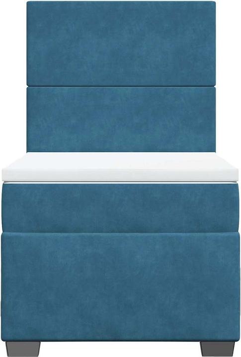 Actual product image vidaXL Bo x spring bed with mattress 120 x 190 cm velvet (120 x 190 cm)