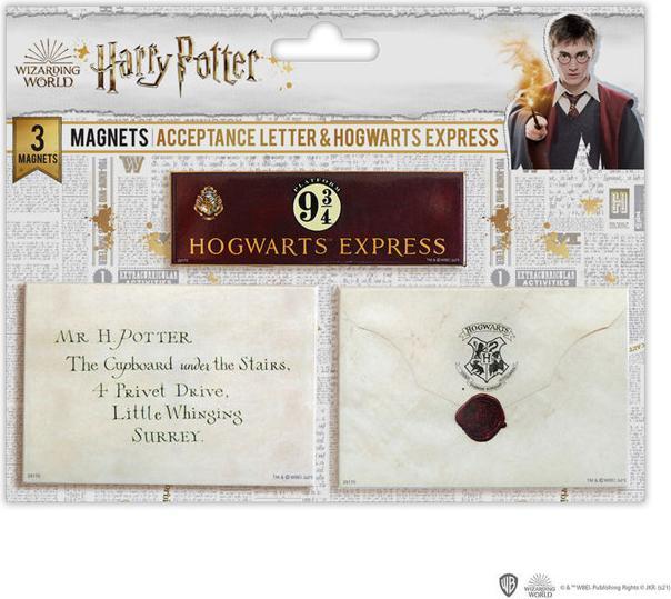 Image du produit NoName HARRY POTTER - Lettre Poudlard - Set de 3 magnets (3 x)
