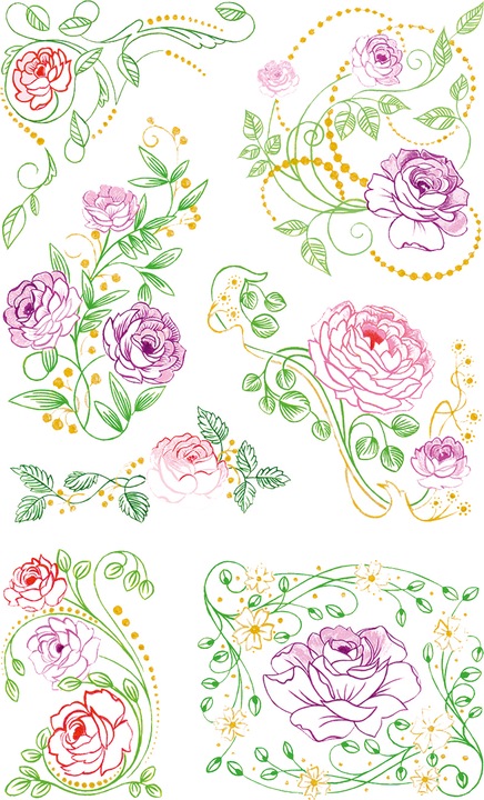 Immagine prodotto Z-Design Blumenaufkleber