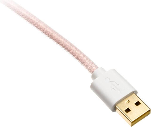 Produktbild Ducky Premicord Cotton Candy Coiled Cable, USB Typ C auf Typ A - 1,8m (1.80 m, USB 2.0)