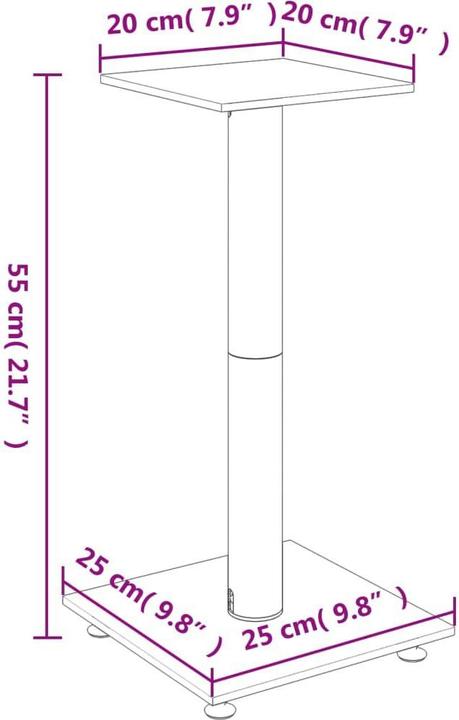 Image du produit vidaXL Lautsprecherständer (1 pièce, Support)