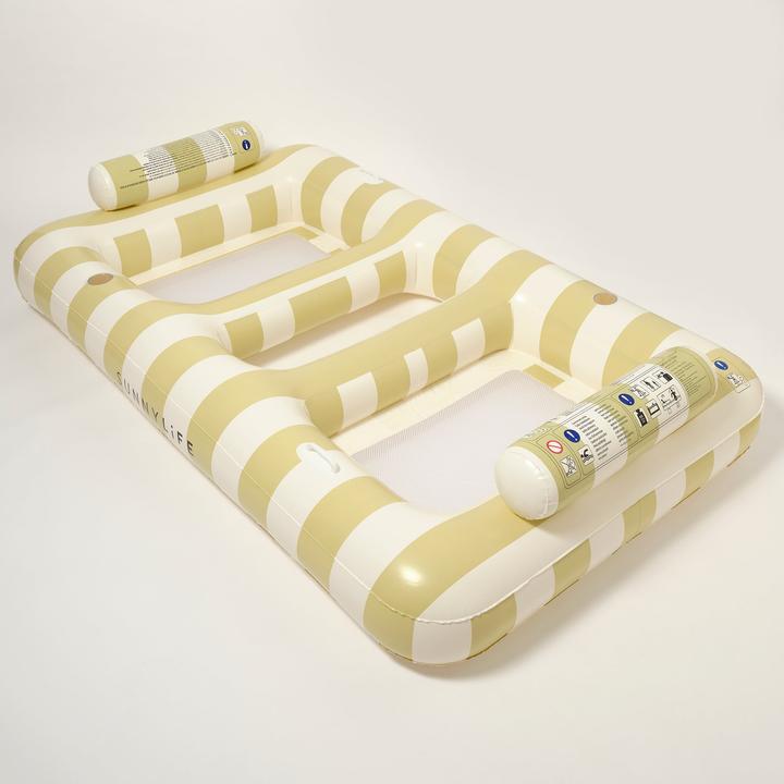 Actual product image Sunnylife Luxuriöse Doppelluftmatratze Hängematte Casa Sand Stripe