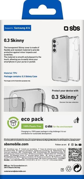 Actual product image SBS Skinny Cover Galaxy A16 transparent (Samsung Galaxy A16)