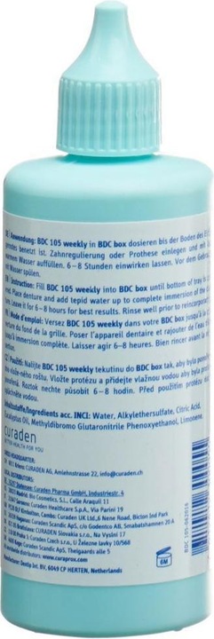 Actual product image Curaprox BDC 105 Weekly Concentrate (100 ml, Mouthwash)