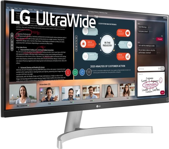 Actual product image LG 29WN600-W (2560 x 1080 pixels, 29")