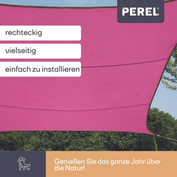 Produktbild Perel Sonnensegel rechteckig (2 x 3 m)