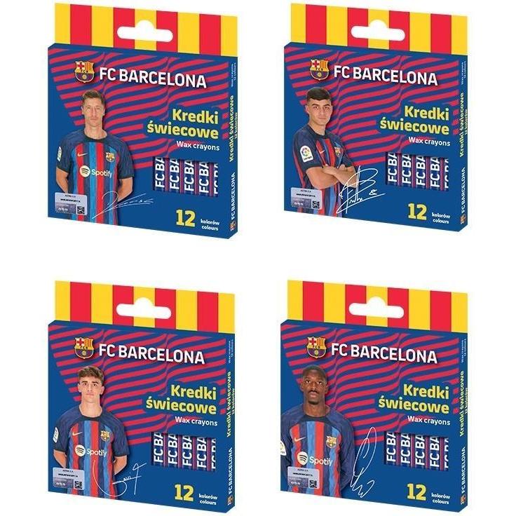 Astra, Pastelli, FC Barcelona runde Wachsmalstifte 12-farbig gemischt (12 x)
