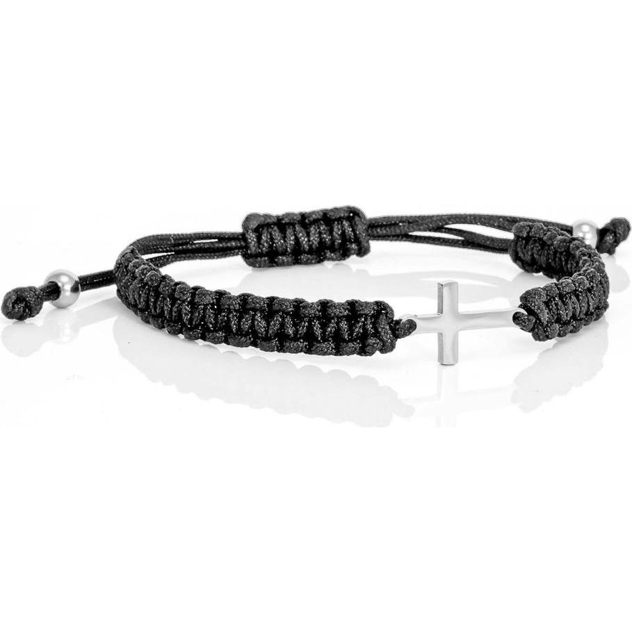 St. Benno, Armschmuck, Makramee-Armband »Kreuz«, (27.50 cm, Polyamid)