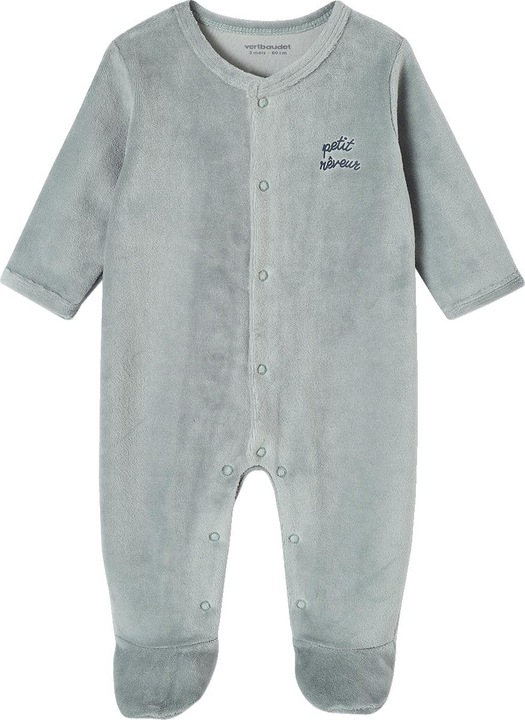 Actual product image Vertbaudet 3-pack baby velvet romper BASIC (80)
