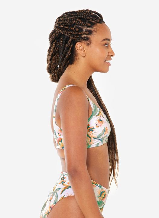 Actual product image Olaian Bikini-Oberteil Bustier Surfen Damen Aurely Belly weiss (44)