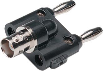 Pomona Electronics BNC (female) adapter to double stacking banana plugs