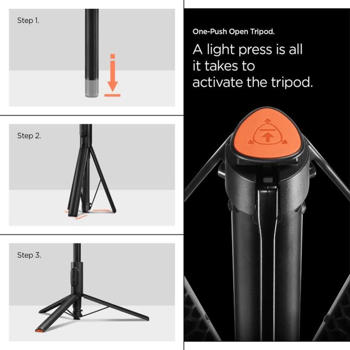 Produktbild Spigen Selfiestick S541W Bluetooth Tripod czarny