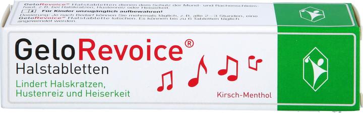 Nährwerte und Zutaten GeloRevoice Halstabletten Kirsch-Menthol, 20 St. Tabletten (20 Stück)