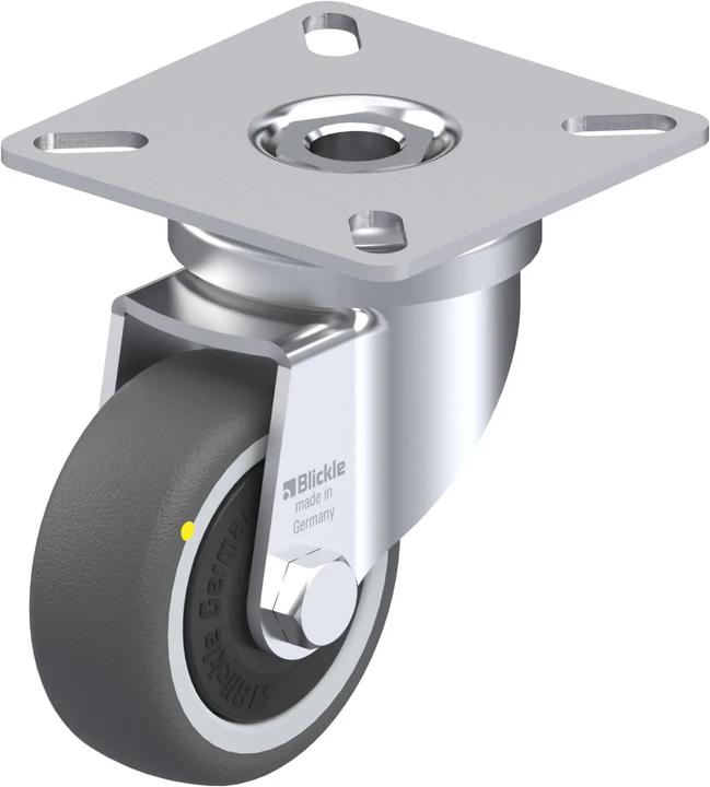 Immagine prodotto kaiserkraft Ruota con supporto girevole per attrezzature LPA-PATH, dimensione piastra 60 x