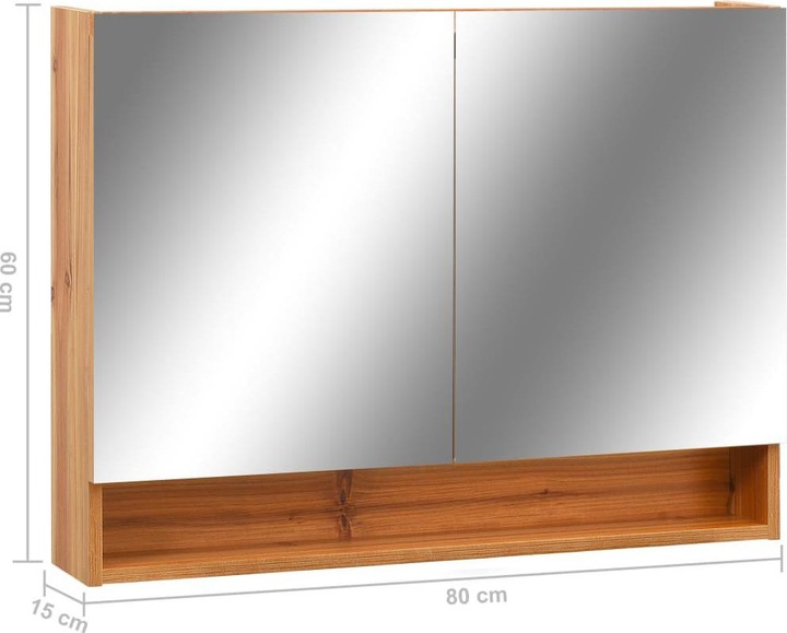 Actual product image VidaXL Mirror cabinet (80 x 15 x 60 cm)