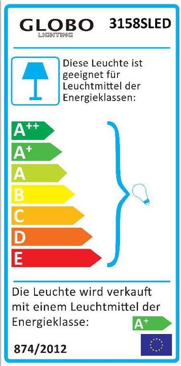 Energie-Label Globo Aussenleuchte Boston Led (500 lm, E27, IP44)