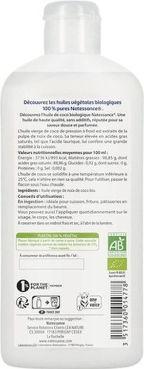 Produktbild Natessance 100% Pure Organic Coconut Oil (Körperöl)