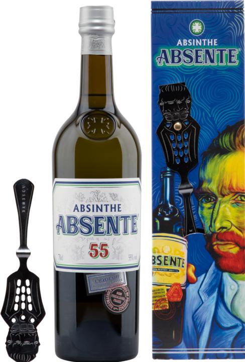 Actual product image Distilleries et Domaines de Provence Absente Liq. aux plantes d'Absinthe with spoon (50 %, France, 1 x 70 cl, Absinthe)