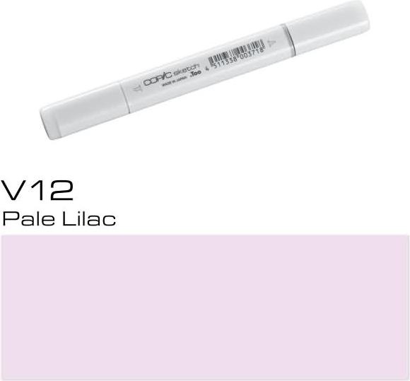 Actual product image Copic Sketch type V - 12 (V12 - Pale Lilac, 1 x)