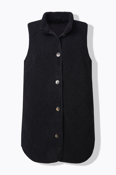 Actual product image Ulla Popken Longline Teddy Vest (60)