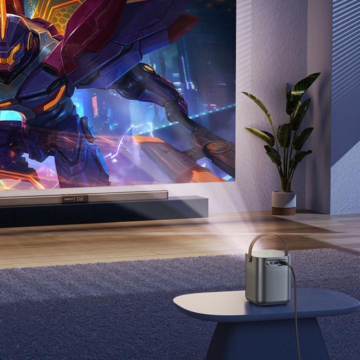 Produktbild Hoco Headphone with microphone projector with Android software Wi-Fi Bluetooth 720P DT4 gray (HD)