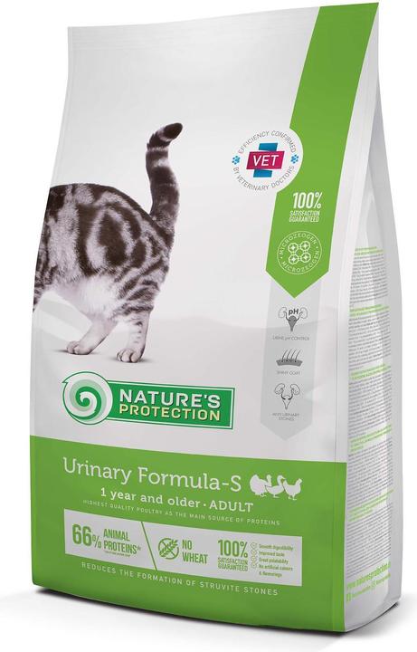 Produktbild Natures Protection Urinary Formula-S für Katzen ab 1 Jahr mit Geflügel, 7kg (Adult, 1 Stk., 7000 g)