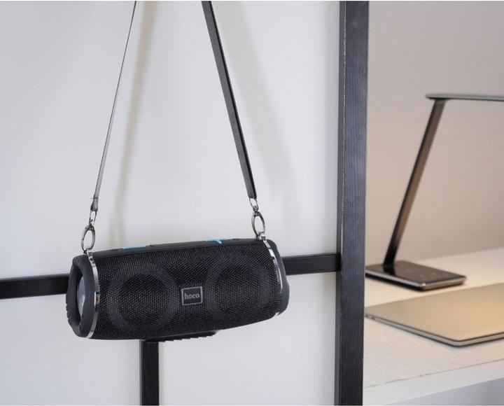 Produktbild Hoco - Wireless Speaker Sports (HC12) - Bluetooth 5.0, Shoulder Strap, 10W - Black (2 h)