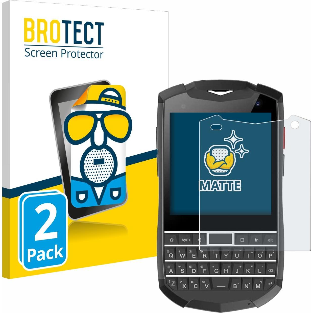 BROTECT Pellicola protettiva antiriflesso opaca (2 pz., Unihertz Titan Pocket), Pellicola protettiva smartphone, Grigio